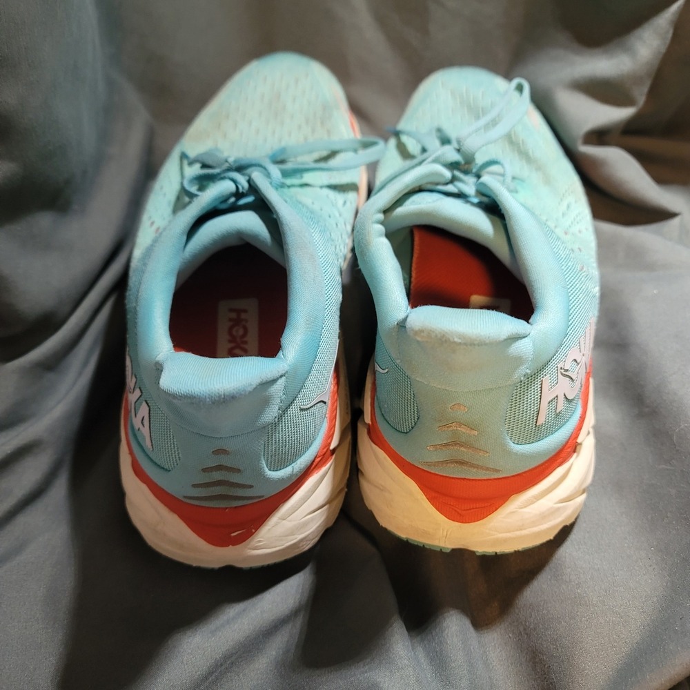 Hoka One One Women Clifton 8 1119394 AEBL Aqua Running Shoes Sneakers Size 9.5 B - Picture 2 of 8
